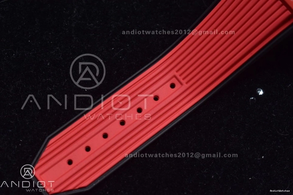 ComfortFit Skeleton 1:1 388 A Red Unico Dial Ceramic Big on Bang Best Rubber BBF Magic Edition Strap Red 0411